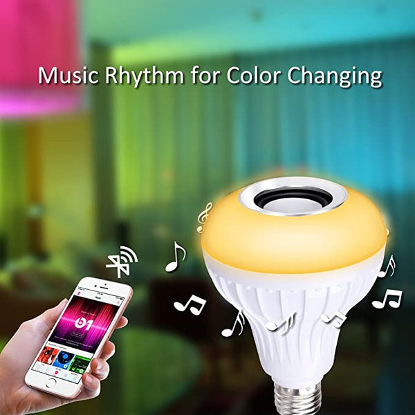 Smart LED bulb with Bluetooth connectivity and vibrant light options. Smart LED bulb with Bluetooth connectivity and vibrant light options.